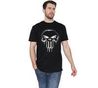 Cotton Soul Marvel Punisher Spray Mens T Shirt, Black, MED