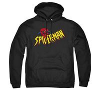 Cotton Soul Marvel Spiderman Crawler Mens Hoodie, Black, SML