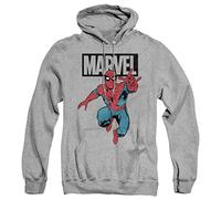 Cotton Soul Marvel Spiderman Jump Mens Hoodie, Grey Heather, SML