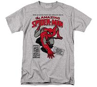 Cotton Soul Marvel Spiderman Merciless Foes Mens T Shirt, Grey Heather, SML
