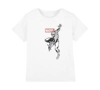 Cotton Soul Marvel Spiderman Outline Boys T Shirt, White