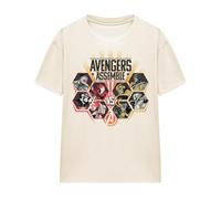 Cotton Soul Marvel Superheroes Vs Villains Avengers Vs Villains Ladies T Shirt, Natural