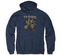 Cotton Soul Marvel Thanos Stance Mens Hoodie, Navy, XLG