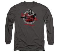 Cotton Soul MGM Delta Force Sleep Tight Unisex Long Sleeve T Shirt, Charcoal