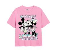 Cotton Soul Mickey and Minnie Tie Dye Girls T Shirt, Light Pink, 12-13 Years