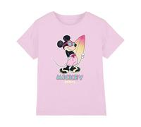 Cotton Soul Mickey Mouse Gradient Surf Girls T Shirt, Light Pink, 12-13 Years