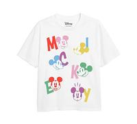 Cotton Soul Mickey Mouse Letters Girls T Shirt, White, 5-6 Years