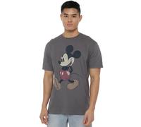Cotton Soul Mickey Mouse Mickey Mouse & Friends Mickey Wander Mens T Shirt, Charcoal, Medium