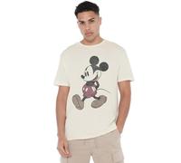 Cotton Soul Mickey Mouse Mickey Mouse & Friends Mickey Wander Mens T Shirt, Natural, XX-Large