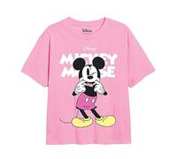 Cotton Soul Mickey Mouse Silly Face Girls T Shirt, Light Pink, 3-4 Years