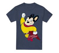 Cotton Soul Mighty Mouse/Classic Hero-Adult Heather, Navy, Medium