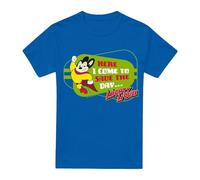 Cotton Soul Mighty Mouse Here I Come Unisex T Shirt, Royal Blue, XX-Large