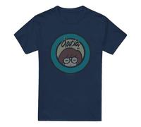 Cotton Soul MTV MTV Daria Logo Unisex Adult T Shirt, Navy, Large