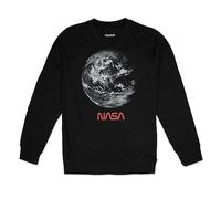 Cotton Soul NASA Earth Crew Sweatshirt, Black, Medium
