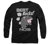 Cotton Soul NCIS Bert Rocks Mens Long Sleeve T Shirt, Black