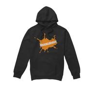 Cotton Soul Nickelodeon Brand Nick Retro Burst Logo Hoodie, Black