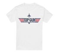 Cotton Soul Paramount - Top Gun Logo, White, Unisex T Shirt, White, Medium
