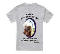 Cotton Soul Parks and Recreation Lil Sebastian Unisex T Shirt, Athletic Heather, Small