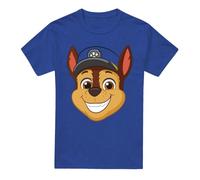 Cotton Soul Paw Patrol/Chase Grin-Adult Heather-Royal Blue, XX-Large