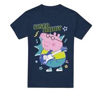 Cotton Soul Peppa Pig Disco Daddy Mens T Shirt, Navy