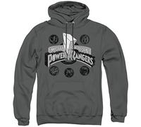 Cotton Soul Power Rangers Unite Mens Hoodie, Black