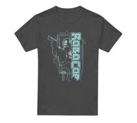 Cotton Soul Robocop Murphy Split Unisex T Shirt, Charcoal, Medium