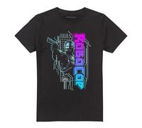 Cotton Soul Robocop Robo Neon Unisex T Shirt, Black
