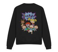 Cotton Soul Rugrats/Rugrats Group Crew Sweatshirt, Black, Large