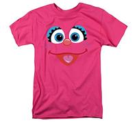Cotton Soul Sesame Street Abby Face Mens T Shirt, Azalea, LRG