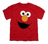 Cotton Soul Sesame Street Elmo Face Boys Kids T Shirt, Red, 7-8 Years