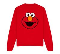 Cotton Soul Sesame Street Elmo Full Face Unisex Sweatshirt, Red, X-Large