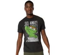 Cotton Soul Sesame Street Oscar The Grouch Go Away Mens T Shirt, Black, SML