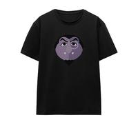 Cotton Soul Sesame Street The Count Glower Ladies T Shirt, Black, Large