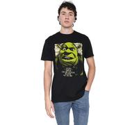 Cotton Soul Shrek Ogre Mugshot Unisex T Shirt, Black, Large