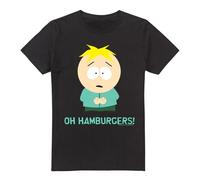 Cotton Soul South Park Butters Oh Hamburgers Unisex T Shirt, Black, Large