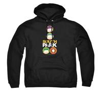 Cotton Soul South Park Solid Circles Unisex Hoodie, Black, Large