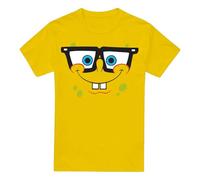 Cotton Soul Spongebob Nerd Face Unisex T Shirt, Yellow, X-Large