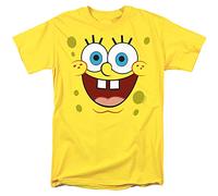 Cotton Soul Spongebob Squarepants Spongebob Goofy Smile Mens T Shirt, Yellow, MED