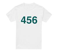Cotton Soul Squid Game Player 456 Unisex T Shirt, White, XXXX-Large