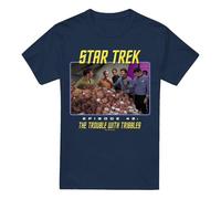 Cotton Soul St:Original The Trouble with Tribbles Unisex T Shirt, Navy - XX-Large