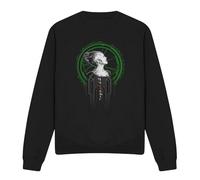 Cotton Soul Star Trek/Borg Queen Crew Sweatshirt, Black, Large