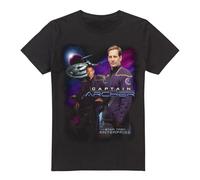 Cotton Soul Star Trek Captain Archer Unisex T Shirt, Black, Large