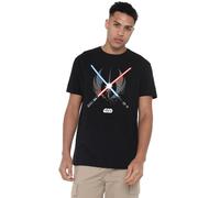 Cotton Soul Star Wars Crossed Blades Mens T Shirt, Black, SML
