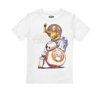 Cotton Soul Star Wars Droid Squad Kids T Shirt, White, 12-13 Years