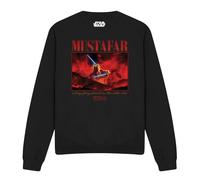 Cotton Soul Star Wars: Episode III Revenge Of The Sith Jedi Sith Mustafar Face-Off Unisex Sweatshirt, Black, X-Large