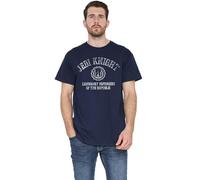 Cotton Soul Star Wars Jedi Knight Collegiate Unisex T Shirt, Navy, Medium