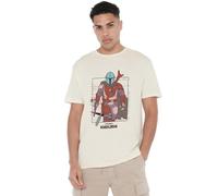 Cotton Soul Star Wars Mandalorian Flea Market Mens T Shirt, Natural, LRG
