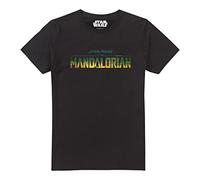 Cotton Soul Star Wars Mandalorian Landscape Logo Mens T Shirt, Black, LRG