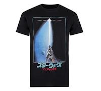 Cotton Soul Star Wars Retro Lightsaber Unisex T Shirt, Black, Small