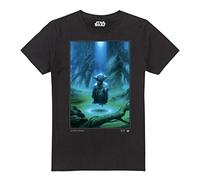 Cotton Soul Star Wars Yoda Meditation Mens T Shirt, Black, LRG
